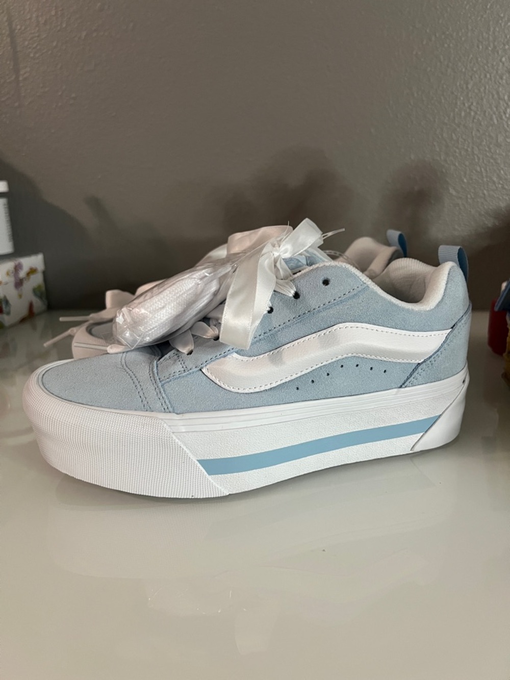 Vans KNU STACK Vintage Satin Dream Blue. Womens size 7.5 New with tags, No Box. - Picture 3 of 14